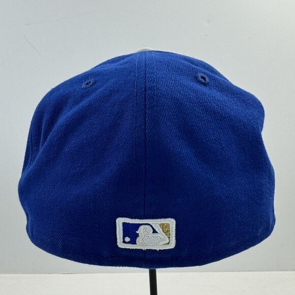 Kansas City Royals Blue New Era Fitted Hat 59Fifty 7-1/4 MLB Authentic On-Field - Picture 3 of 10